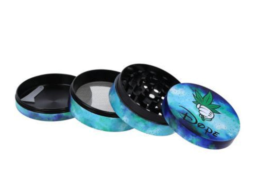 Dope Grinder – 4-teilig im blauen Galaxy-Design